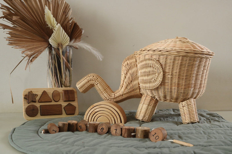 Emily the Elephant | Raja Homewares | Kids Toy Storage Basket