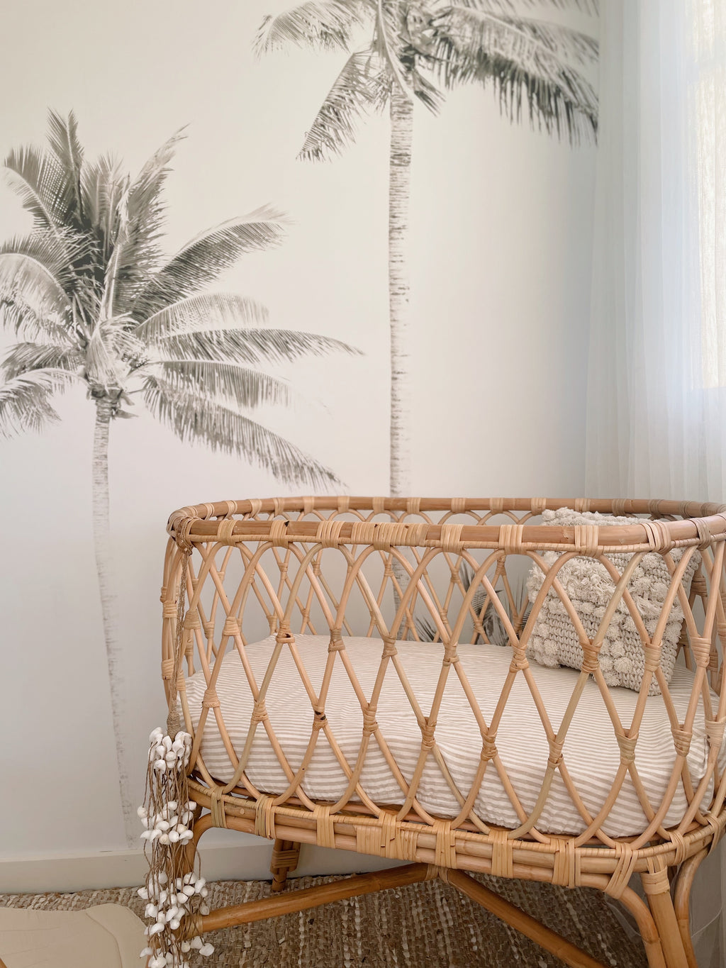 Wicker baby cheap bassinet australia