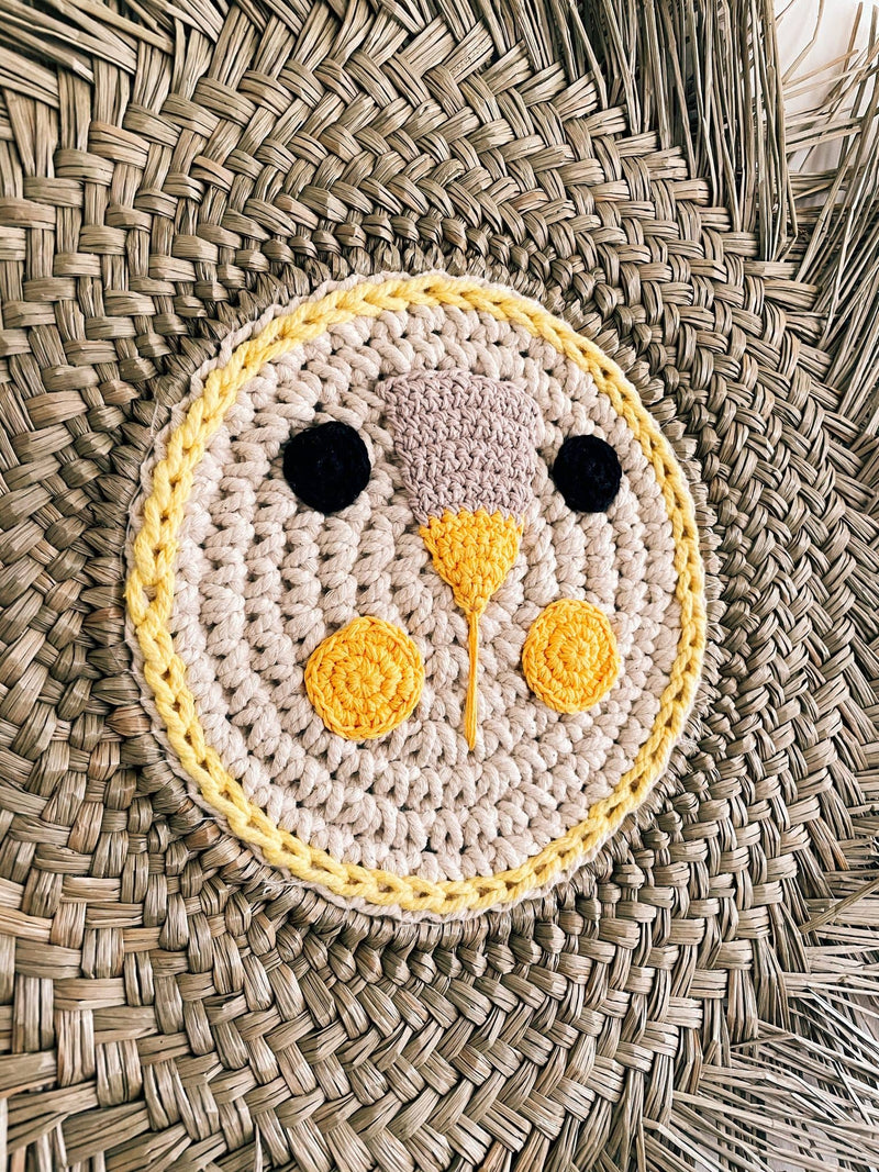 Lucy the Lion | Raja Homewares | Rattan frame and Macrame face