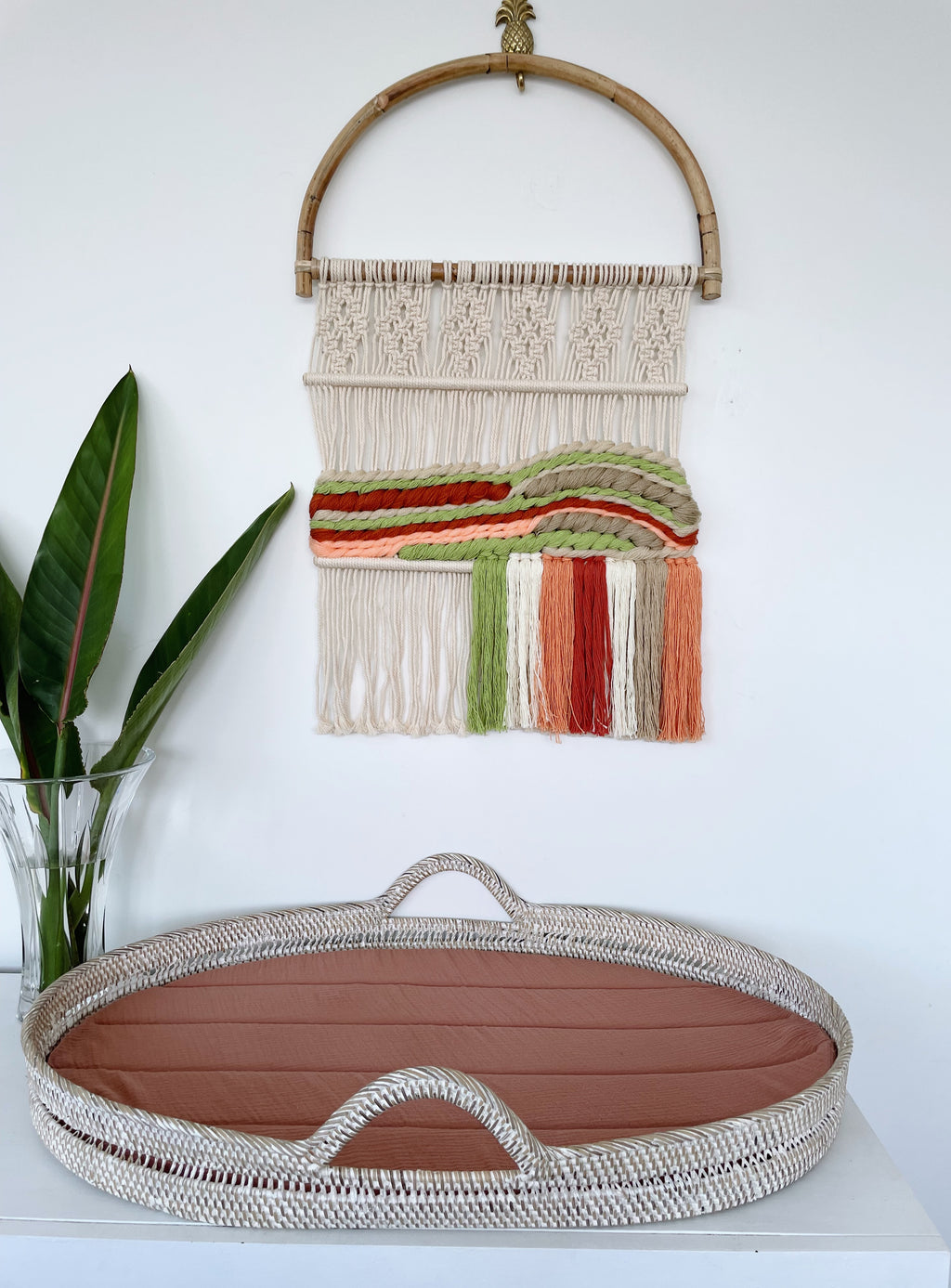 Peru Rattan Wall Hanging | Raja Homewares | Hand Loomed Cotton Thread