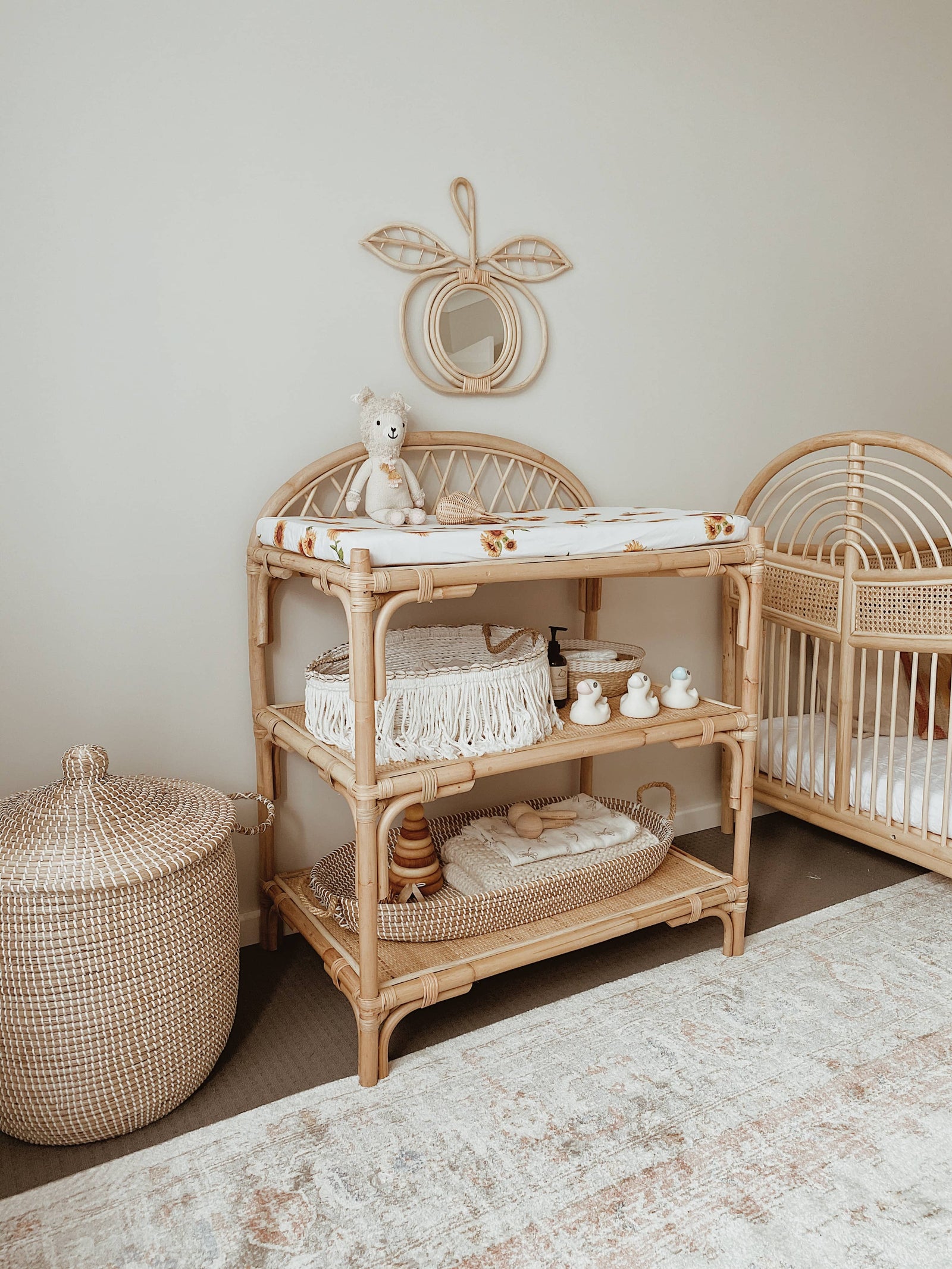 Rattan Change Table Raja Homewares Rattan Baby Changing Table