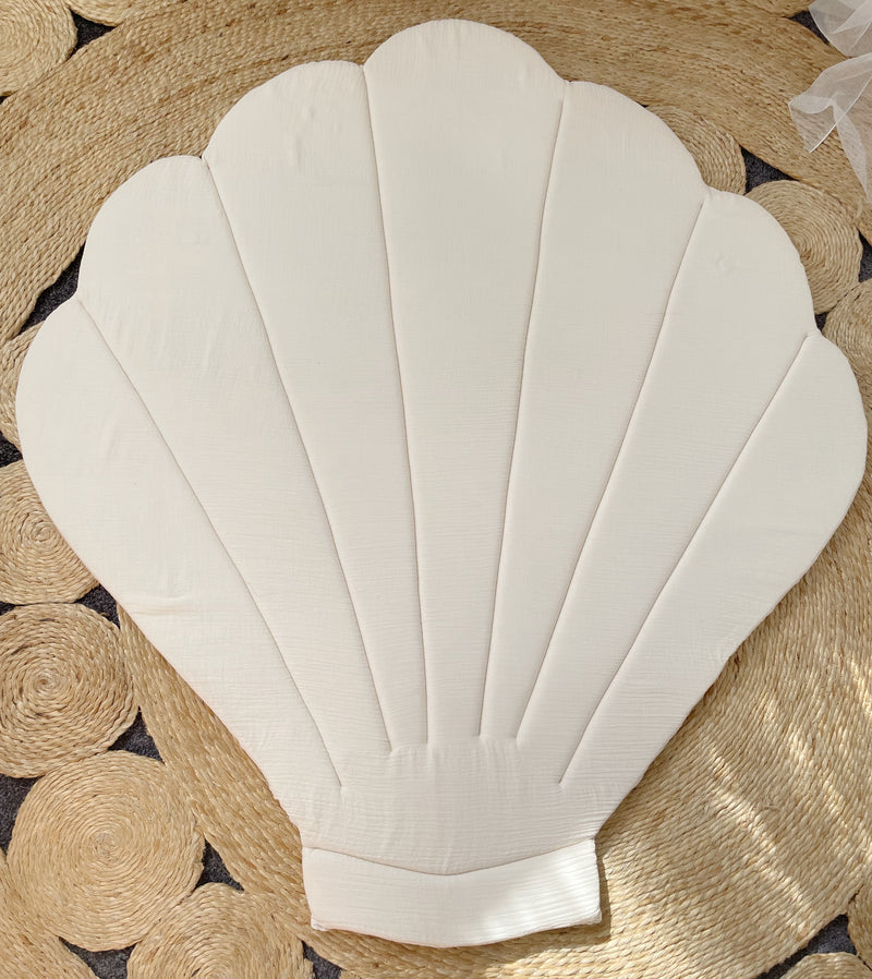 Shell Baby Playmat | Raja Homewares | 100% Cotton Muslin with Foam Mattress